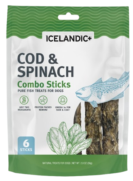 1ea 2oz  Icelandic+ Cod & Spinach Combo Sticks - Health/First Aid